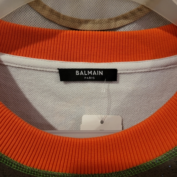 BALMAIN Oversized Cotton Sweatshirt - Picture 6 of 8